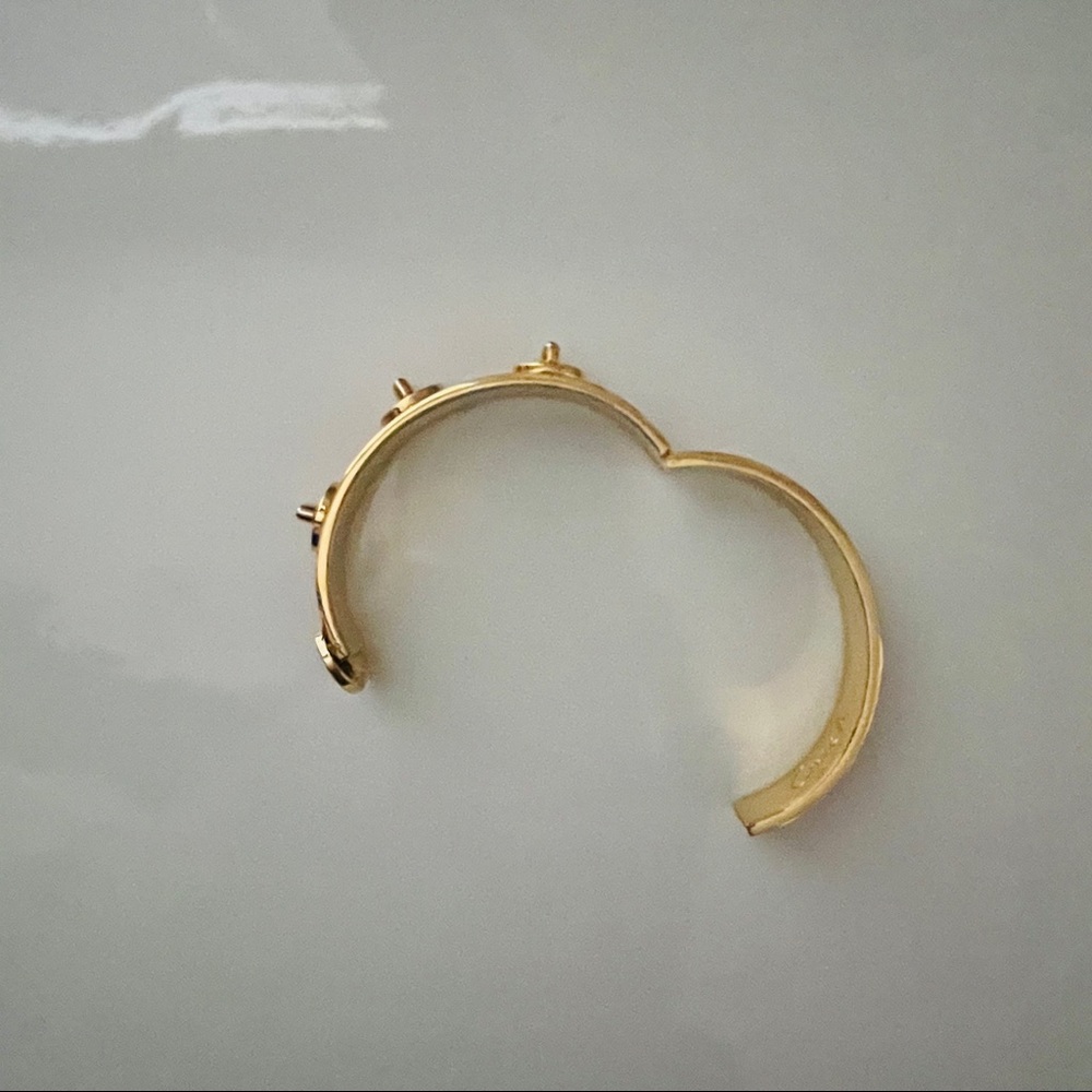 Coach Turnlock Bracelet Elegant Enamel in Orange VINTAGE - Picture 8 of 12